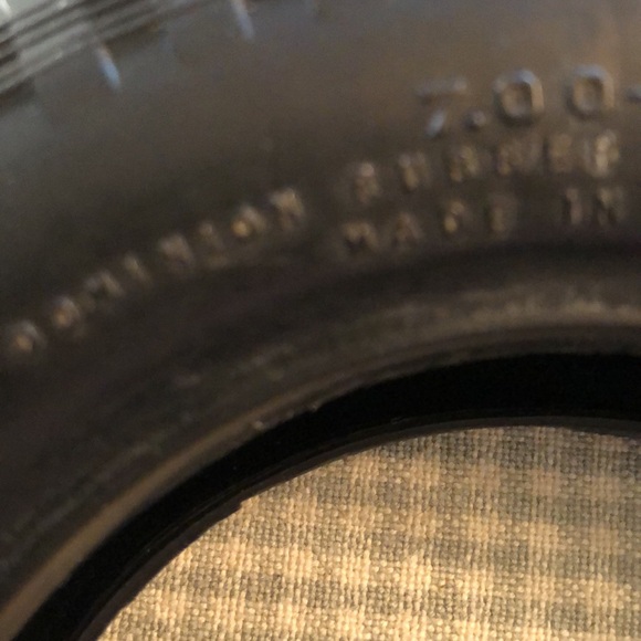 Vintage 1950’s Dominion Royal Tire Ashtray Dark Orange Amber Glass Insert - #457 - Picture 7 of 12